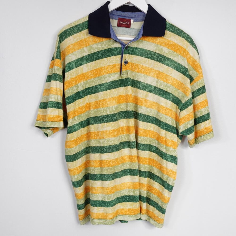 Example by Missoni Striped Polo Shirt Men's Large